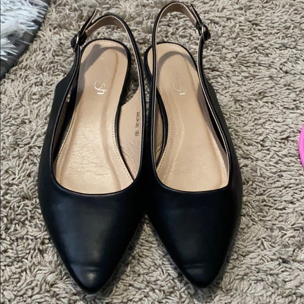 💙Black flats